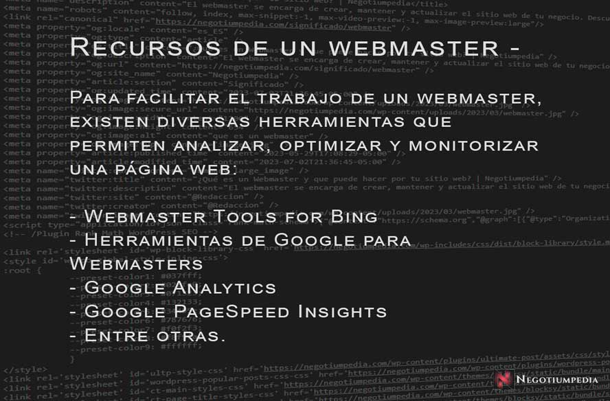 herramientas para webmaster